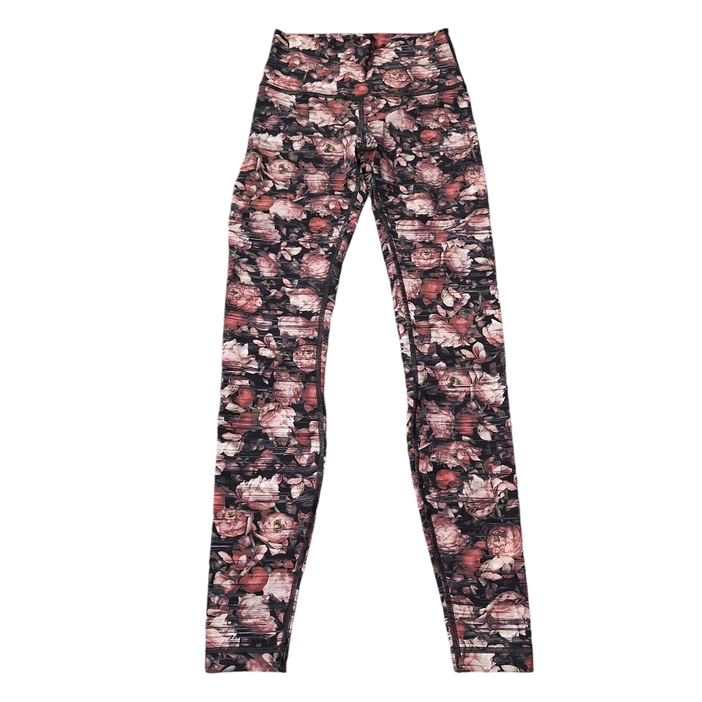 Lululemon Wunder Under High-Rise Peony‎ Multi Floral Nulux Legging Tights